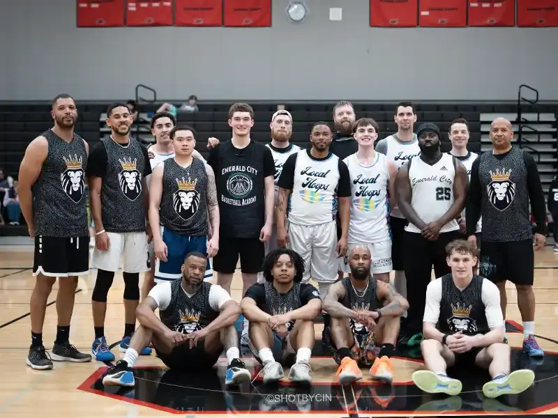 LOCALHOOPS players competing during a team game