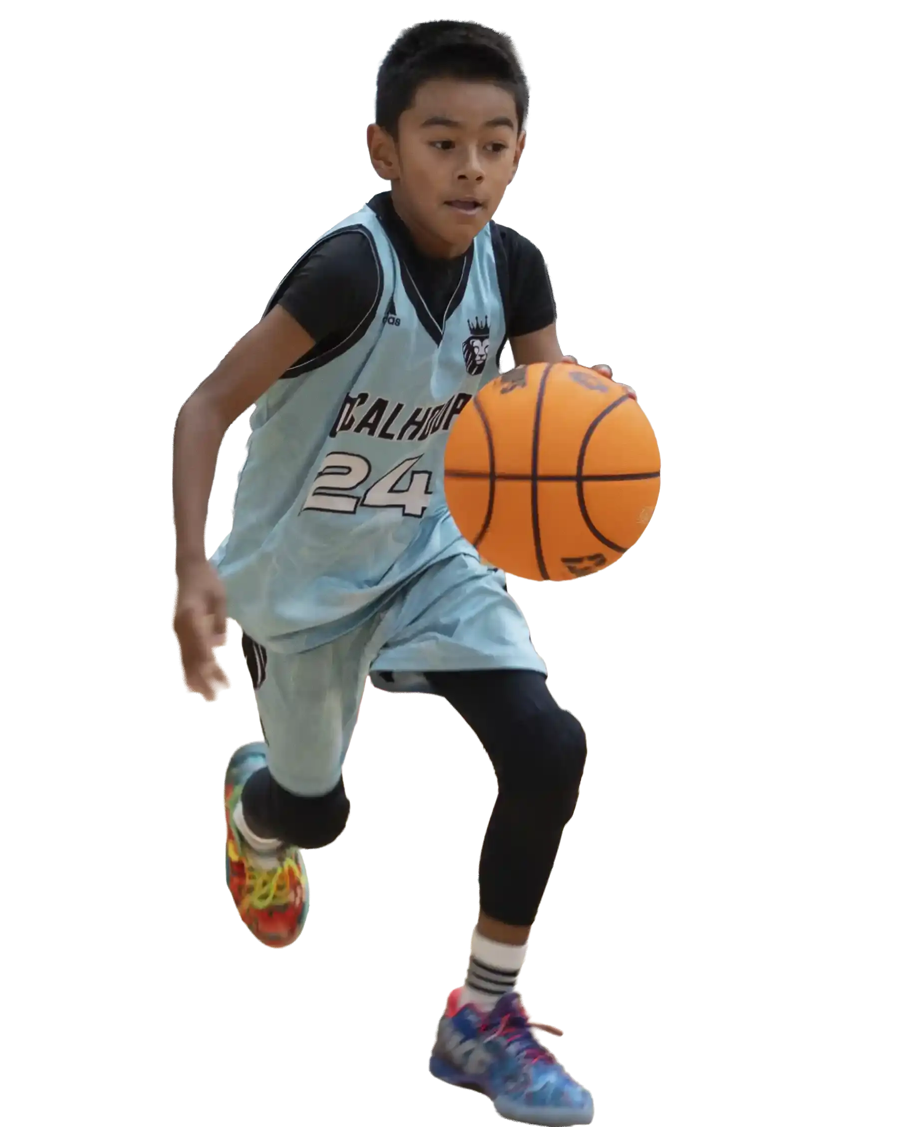 LOCALHOOPS AAU athlete driving to the basket